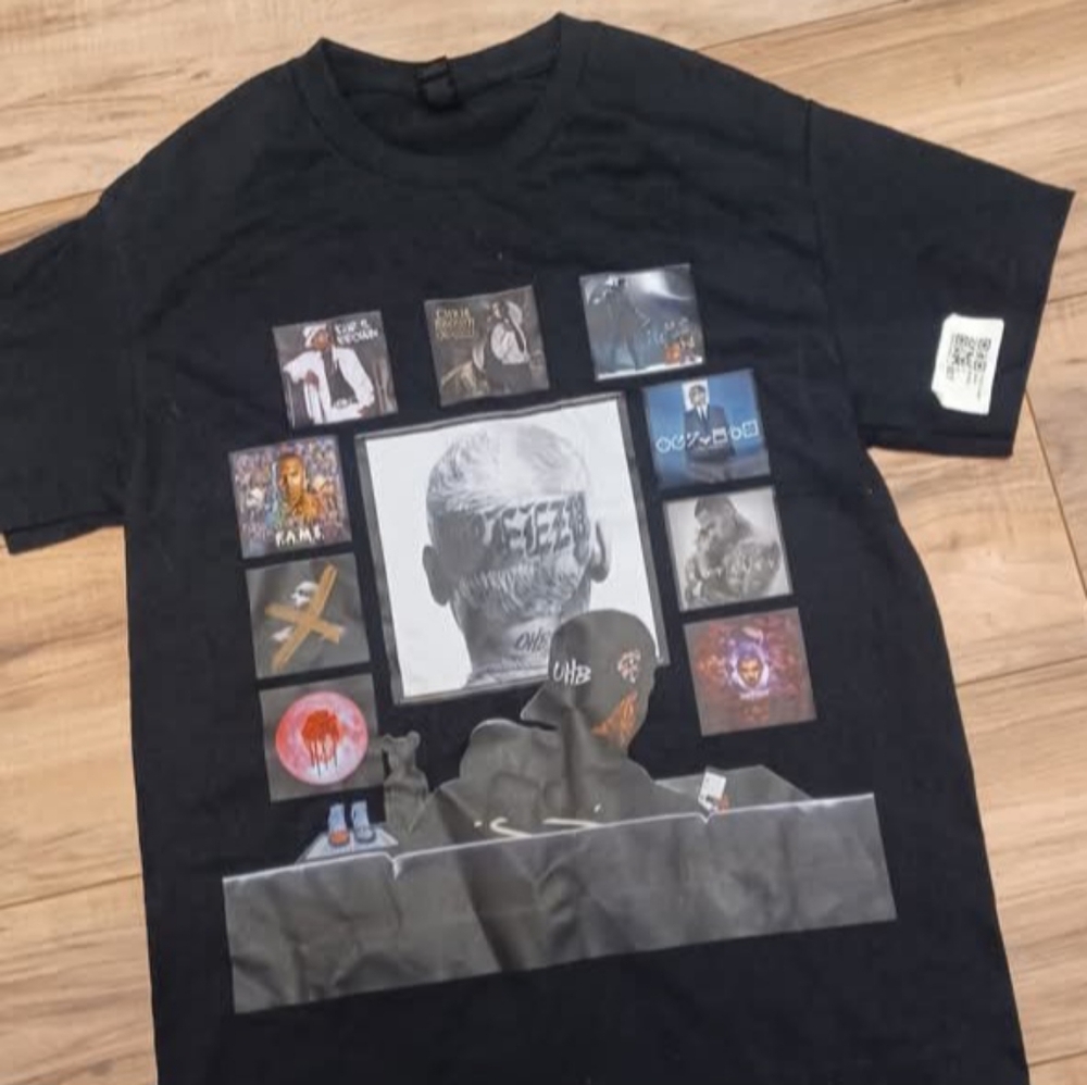 Chris Brown Black Graphic Tee
